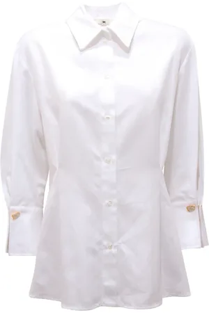 Elisabetta Franchi Mujer, Blusas y Camisas, Blanco, Talla: S