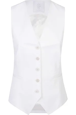 ELEVENTY Mujer, Chaquetas, Blanco, Talla: S