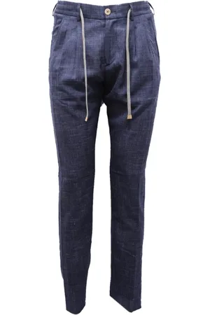 ELEVENTY Hombre, Pantalones, Azul, Talla: S