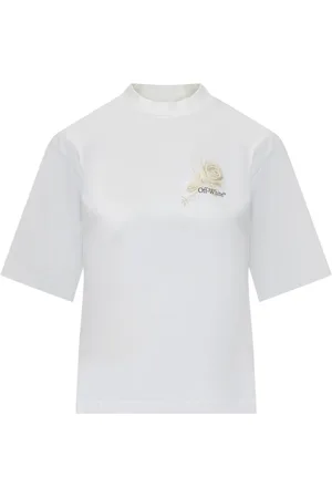 OFF-WHITE Mujer, Camisetas, Blanco, Talla: M