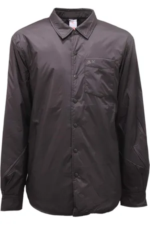 sun68 Hombre, Camisas, Negro, Talla: 2XL