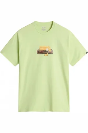 Vans Hombre, Camisetas, Verde, Talla: L