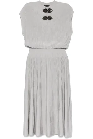 Emporio Armani Mujer, Vestidos, Gris, Talla: S
