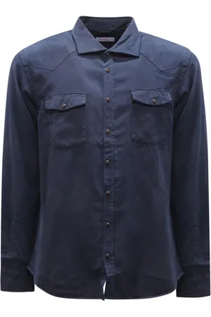 sun68 Hombre, Camisas, Azul, Talla: L