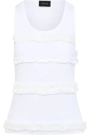 Simone Rocha Mujer, Camisetas, Blanco, Talla: XS