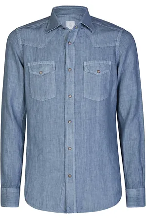 ELEVENTY Hombre, Camisas, Azul, Talla: M
