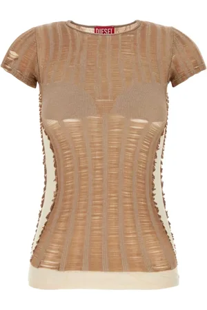 Diesel Mujer, Camisetas, Marrón, Talla: M