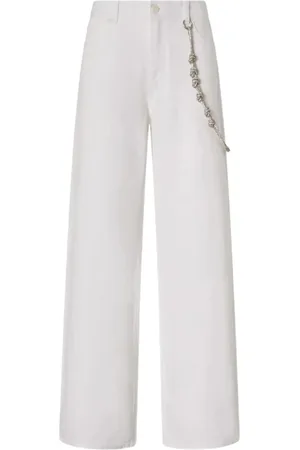 Pinko Mujer, Pantalones, Blanco, Talla: W28