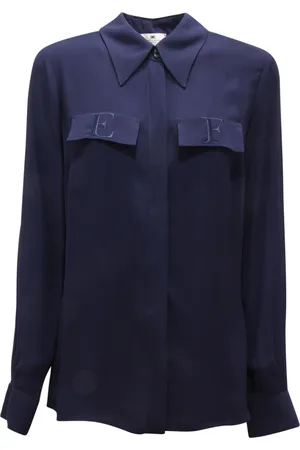 Elisabetta Franchi Mujer, Blusas y Camisas, Azul, Talla: M