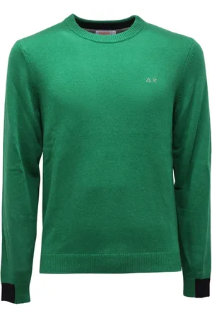 sun68 Hombre, Jerseys, Verde, Talla: S