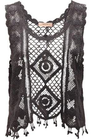 Twin-Set Mujer, Camisetas, Negro, Talla: M