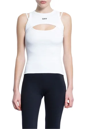 OFF-WHITE Mujer, Camisetas, Blanco, Talla: S