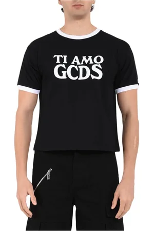 GCDS Hombre, Camisetas, Negro, Talla: M