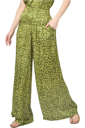 Manila Grace Mujer, Pantalones, Verde, Talla: S