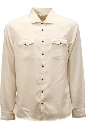 sun68 Hombre, Camisas, Blanco, Talla: L