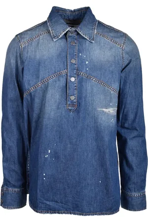Mauro Grifoni Hombre, Camisas, Azul, Talla: L