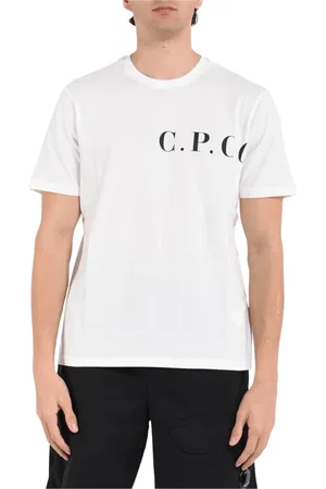 C.P. Company Hombre, Camisetas, Blanco, Talla: XL