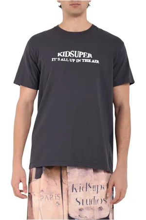 KIDSUPER STUDIOS Hombre, Camisetas, Negro, Talla: 2XL