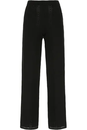 Marine Serre Mujer, Pantalones, Negro, Talla: S