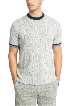 EA7 Hombre, Camisetas, Gris, Talla: M