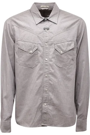 Cycle Hombre, Camisas, Gris, Talla: L