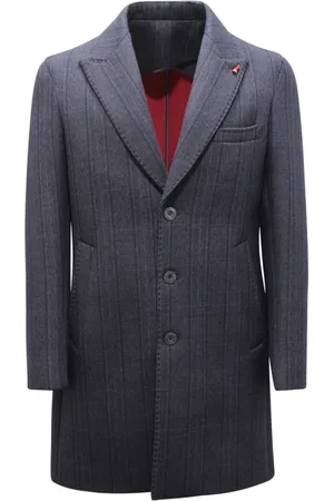 MULISH Hombre, Abrigos, Azul, Talla: M