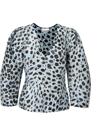 Ganni Mujer, Blusas y Camisas, Azul, Talla: L