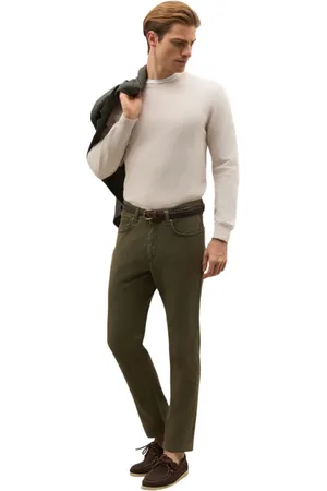 Boglioli Hombre, Pantalones, Verde, Talla: W34