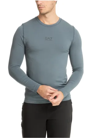 EA7 Hombre, Camisetas, Gris, Talla: M