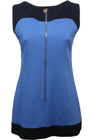 FAY Mujer, Camisetas, Azul, Talla: S