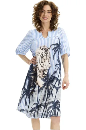 In Front Mujer, Vestidos, Azul, Talla: S