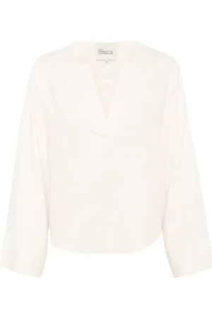 My Essential Wardrobe Mujer, Blusas y Camisas, Blanco, Talla: 3XL