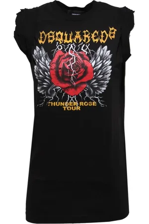 Dsquared2 Mujer, Camisetas, Negro, Talla: M
