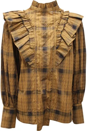 Ganni Mujer, Blusas y Camisas, Verde, Talla: M