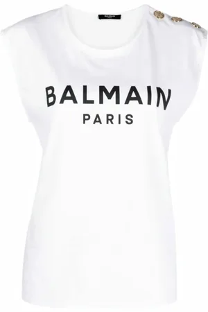 Balmain Mujer, Camisetas, Blanco, Talla: M