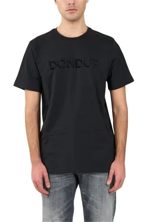 Dondup Hombre, Camisetas, Negro, Talla: XL