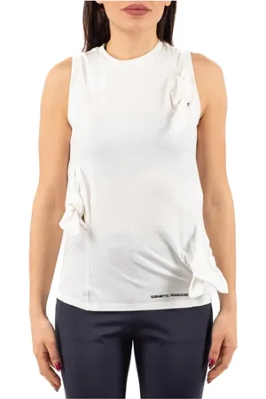 Elisabetta Franchi Mujer, Camisetas, Blanco, Talla: XS