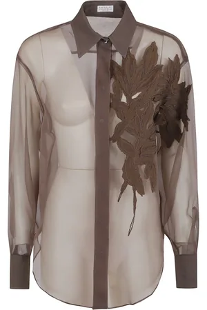 Brunello Cucinelli Mujer, Blusas y Camisas, Marrón, Talla: S