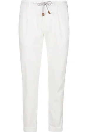 ELEVENTY Hombre, Pantalones, Blanco, Talla: W38