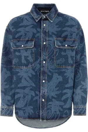 Palm Angels Hombre, Chaquetas, Azul, Talla: S