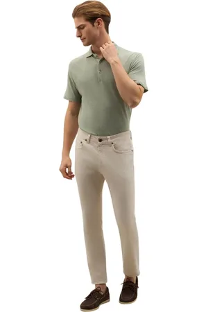 Boglioli Hombre, Pantalones, Blanco, Talla: W33