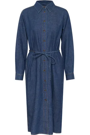 INWEAR Mujer, Vestidos, Azul, Talla: S