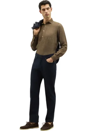 Boglioli Hombre, Pantalones, Azul, Talla: W33