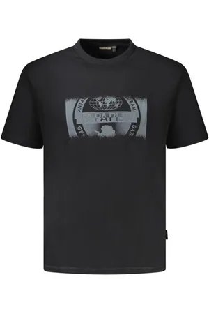 Napapijri Hombre, Camisetas, Negro, Talla: M