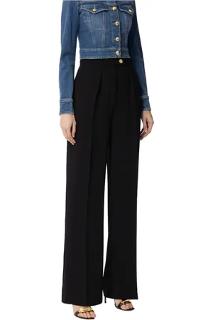 Elisabetta Franchi Mujer, Pantalones, Negro, Talla: XL
