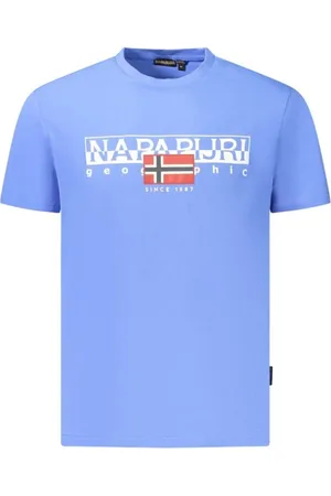 Napapijri Hombre, Camisetas, Azul, Talla: L