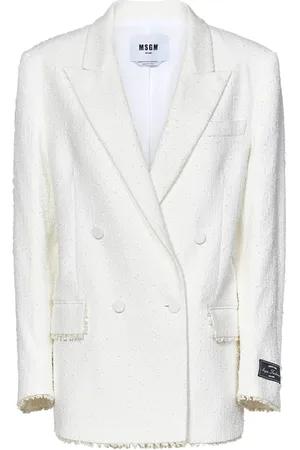 Msgm Mujer, Chaquetas, Blanco, Talla: M