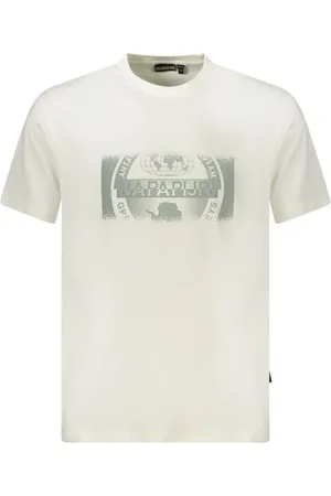 Napapijri Hombre, Camisetas, Blanco, Talla: M