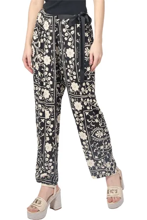 Manila Grace Mujer, Pantalones, Negro, Talla: M