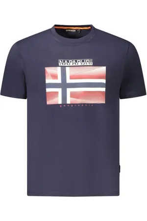 Napapijri Hombre, Camisetas, Azul, Talla: XL